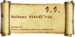 Valkusz Viktória névjegykártya