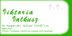 viktoria valkusz business card